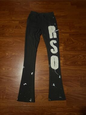 Dark Grey Rockstar Original men’s Sweatpants with White Lettering